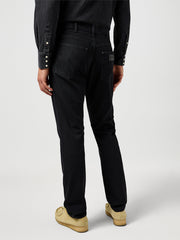 Męskie Spodnie Jeansowe Wrangler River Rinse Black 112362409