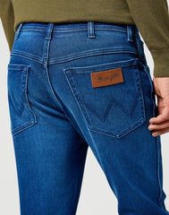 Męskie Spodnie Jeansowe Wrangler Texas Slim Blue Jam 112358217