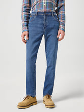 Męskie Spodnie Jeansowe Wrangler Texas Slim Ridge Wash 112358218