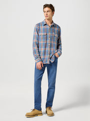 Męskie Spodnie Jeansowe Wrangler Texas Slim Ridge Wash 112358218