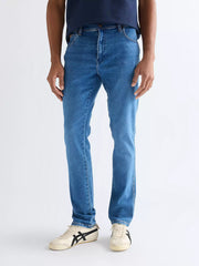 WRANGLER MĘSKIE SPODNIE JEANSOWE WRANGLER TEXAS SLIM RIDGE WASH 112358218