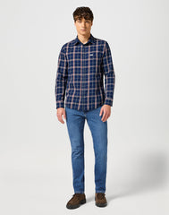 Męskie Spodnie Jeansowe Wrangler Larston Ridge Wash 112356821 W18S008804