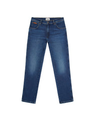 Męskie Spodnie Wrangler Texas Slim Dark Trails 112358220 W12S008815