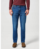 Męskie Spodnie Wrangler Texas Slim Dark Trails 112358220 W12S008815