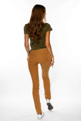 Spodnie Jeansowe Damskie Wrangler Molly Sand W251FD41Q