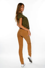 Spodnie Jeansowe Damskie Wrangler Molly Sand W251FD41Q