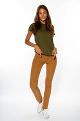 Spodnie Jeansowe Damskie Wrangler Molly Sand W251FD41Q