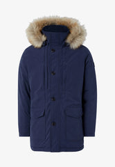 Męska Kurtka Zimowa Wrangler Parka Jacket Navy W4E6X7114 112320173
