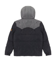 Wrangler Puffer Jacket Męska Kurtka Zimowa z Kapturem Ciepła Black W40AWU100