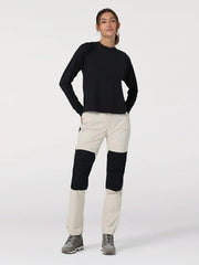 Spodnie Materiałowe Damskie Wrangler Reinforced Softshell Elmwoo WC2GAW17D 112324385