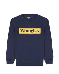 Bluza Męska Wrangler Seasonal Crew Navy 112341196 W6F3011976