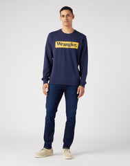 Bluza Męska Wrangler Seasonal Crew Navy 112341196 W6F3011976