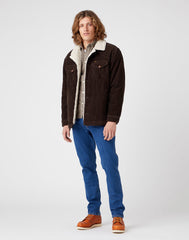 Wrangler Sherpa Jacket Męska Kurtka Przejściowa Delicioso Brown W445AHH38 112324535