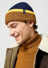 Wrangler Sign Off Beanie Męska Czapka Zimowa Ciepła Navy 112357188 W0M9011976