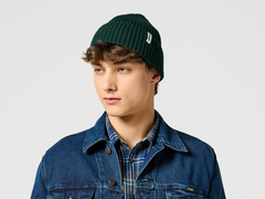 Wrangler Sign Off Beanie Męska Czapka Zimowa Ciepła Scrab 112358316 W0M9018355