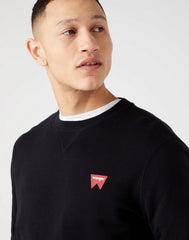 Męska Bluza Klasyczna Wrangler Sign Off Crew Logo W661HA100 112320288