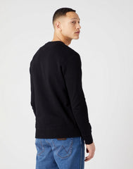 Męska Bluza Klasyczna Wrangler Sign Off Crew Logo W661HA100 112320288