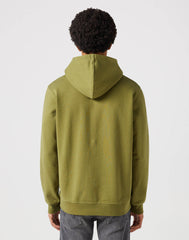 Wrangler Męska Bluza Z Kapturem Nierozpinana Sign Off Hoodie Dusty Olive 112350546 W651017998