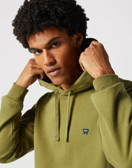 Wrangler Męska Bluza Z Kapturem Nierozpinana Sign Off Hoodie Dusty Olive 112350546 W651017998