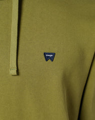 Wrangler Męska Bluza Z Kapturem Nierozpinana Sign Off Hoodie Dusty Olive 112350546 W651017998