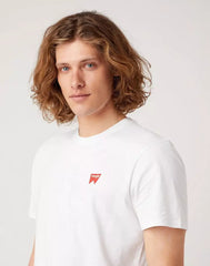 WRANGLER SIGN OFF TEE MĘSKI T-SHIRT KOSZULKA LOGO NADRUK WHITE W70MD3989 112321344