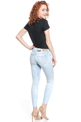 WRANGLER SKINNY CROP CRYSTAL BLUES W28MGU28B 112128456