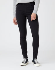 Damskie Spodnie Jeansowe Wrangler Skinny Jeansy Black W20KB840N 112141243