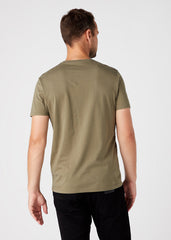 Męski T-Shirt Koszulka Dwupak Wrangler SS 2 Pack Tee Dusty Olive W7BADHX45 112146280