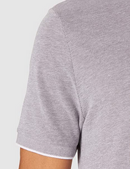 WRANGLER SS REFINED POLO MĘSKI T-SHIRT TORNADO GREY W7MDK570C 112131914