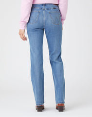 Wrangler Straight Damskie Spodnie Jeansowe Jeansy Rocky W20TB940W 112141246