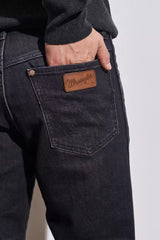 Wrangler Texas Męskie Spodnie Jeansowe Faded Black W121EHXV6 112330692