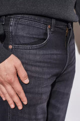 Wrangler Texas Męskie Spodnie Jeansowe Faded Black W121EHXV6 112330692