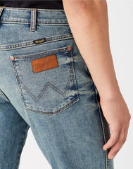 WRANGLER TEXAS MĘSKIE SPODNIE JEANSOWE GRID INDIGO W1215929Y 112145766