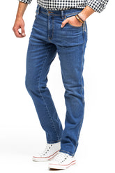 Wrangler Texas Slim Męskie Spodnie Jeansowe Banging W12SHN58Q 112142830