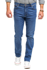 WRANGLER TEXAS SLIM MĘSKIE SPODNIE JEANSOWE BANGING W12SHN58Q 112142830