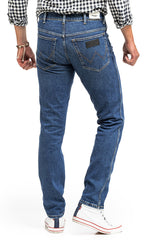WRANGLER TEXAS SLIM MĘSKIE SPODNIE JEANSOWE BRUISED BLUE W12SKN32M 112144753