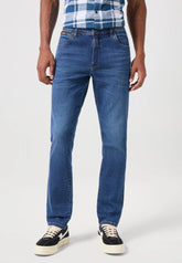Wrangler Texas Slim Męskie Spodnie Jeansowe Jeans Dżinsy Harvey Blue 112350817 W12S017973