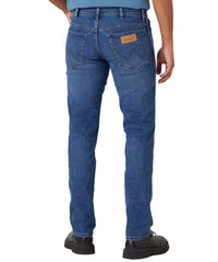 Wrangler Texas Slim Męskie Spodnie Jeansowe Cool Shade W12SYLZ88 112330697
