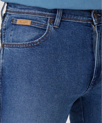 Wrangler Texas Slim Męskie Spodnie Jeansowe Cool Shade W12SYLZ88 112330697