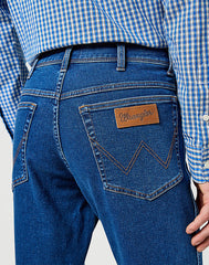 Wrangler Męskie Spodnie Jeansowe Texas Slim Midnight Shadow 112358223 W12S017436