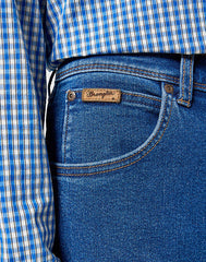 Wrangler Męskie Spodnie Jeansowe Texas Slim Midnight Shadow 112358223 W12S017436