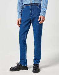 Wrangler Męskie Spodnie Jeansowe Texas Slim Midnight Shadow 112358223 W12S017436