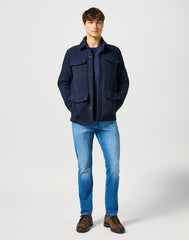 Wrangler Męskie Spodnie Jeansowe Texas Slim Prairie Blue 112356813 W12S017441