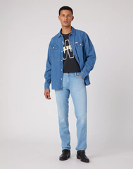Wrangler Texas Slim Męskie Spodnie Jeansowe Spot Lite W12SXPZ87 112330698