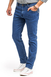 WRANGLER TEXAS SLIM MĘSKIE SPODNIE JEANSOWE THE STONE RIDE W12SYI39U 112145803