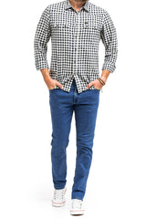 Spodnie Męskie Jeansowe Wrangler Texas Slim The Stone Ride W12SYI39U 112145803