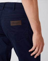 Wrangler Texas Slim Męskie Spodnie Materiałowe Navy W12SEA114 112145790