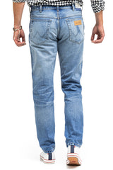 Męskie Spodnie Jeansowe Wrangler Texas Taper Okie W12T7328O 112320077