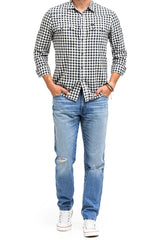 Męskie Spodnie Jeansowe Wrangler Texas Taper Okie W12T7328O 112320077