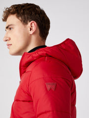 Wrangler The Puffer Męska Kurtka Zimowa Red W4D6WRX47 112141357